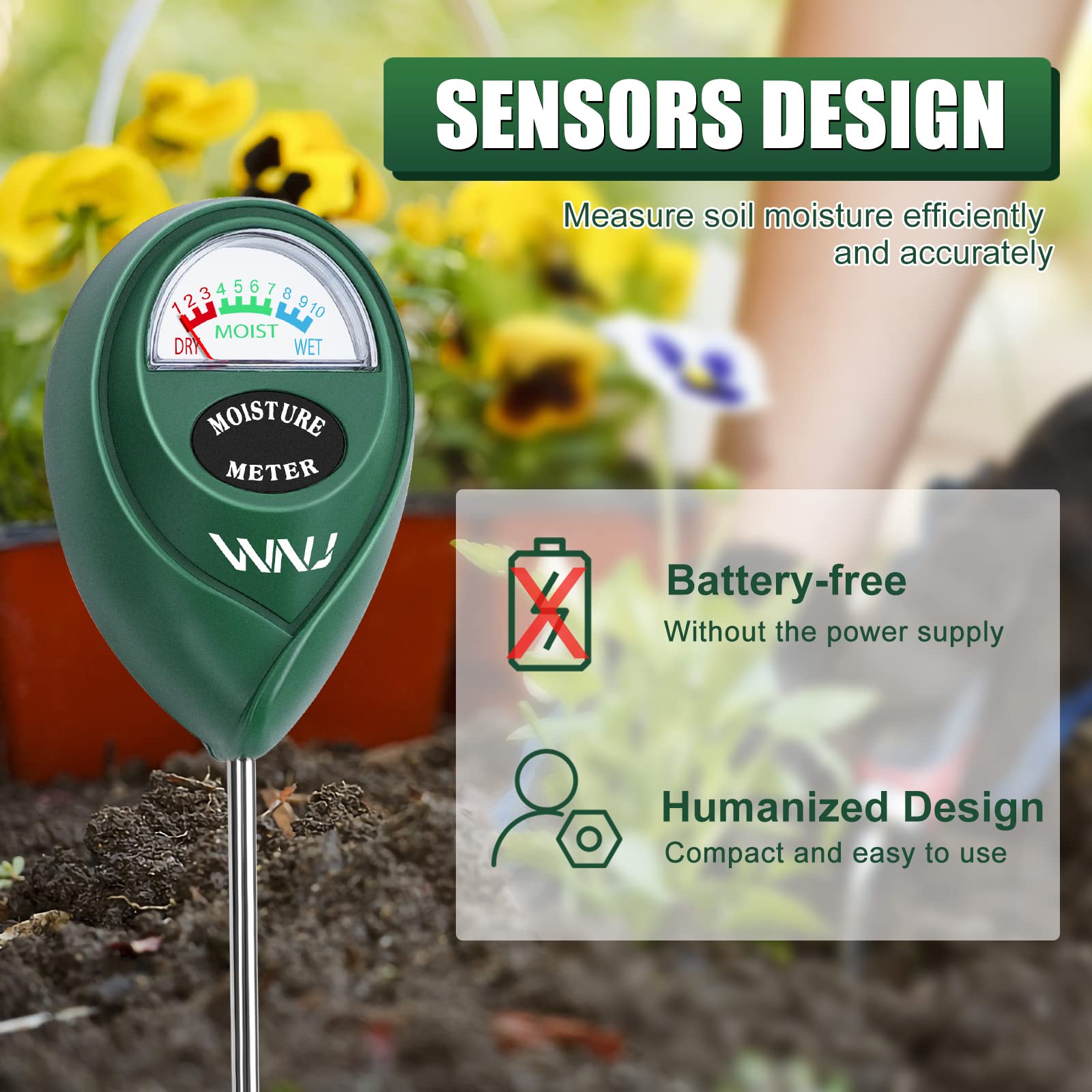 WNJ device in indoor and outdoor gardening setups.