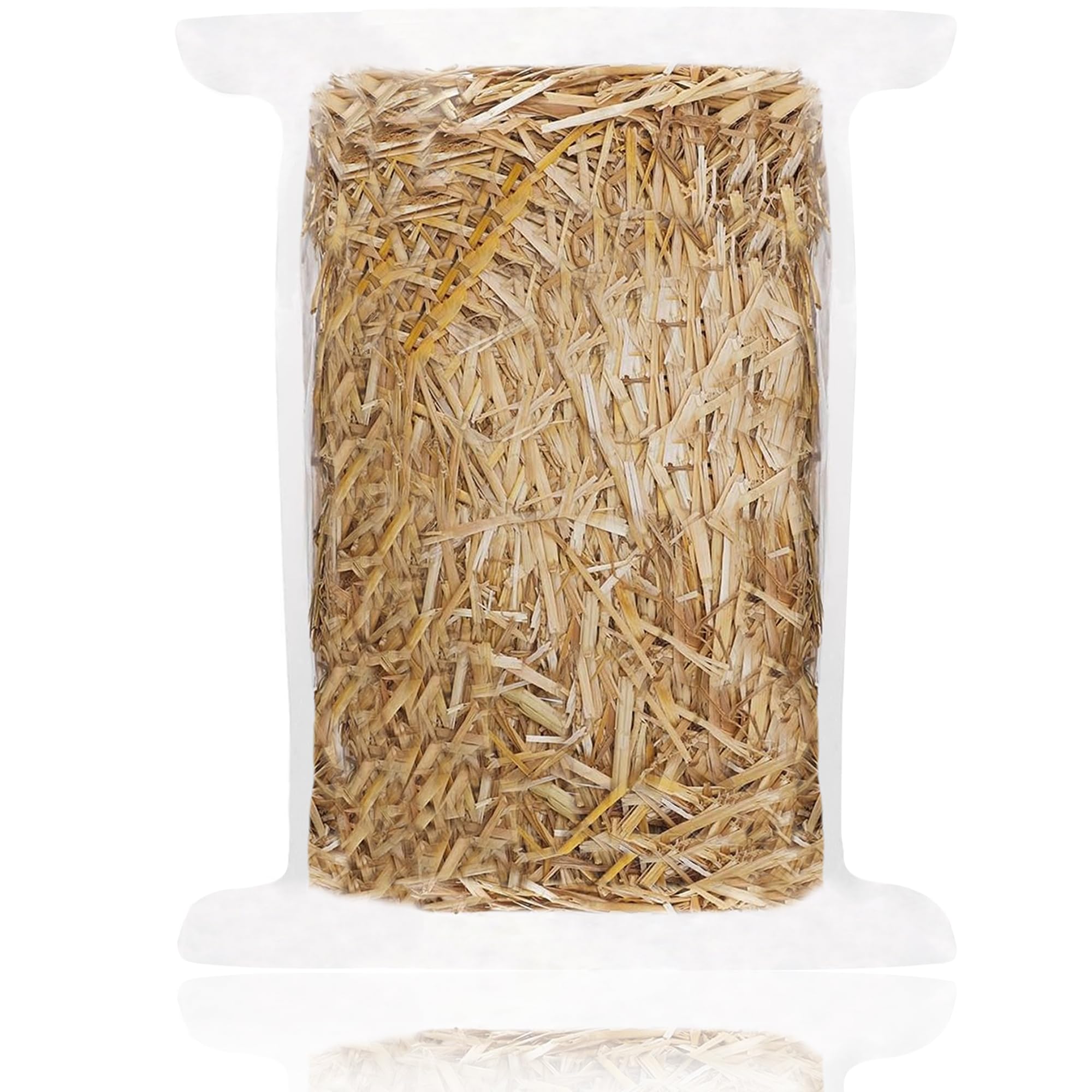 WNJ natural wheat straw 1lb bale for clean animal bedding.