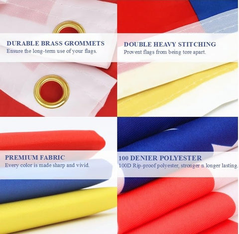 WNOHDSTT iran-flag banner 3x5ft, vivid colors ideal for patriotic displays.