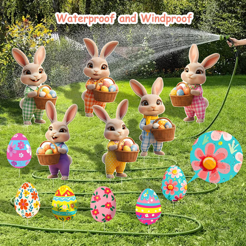Wnteple yard signs made from weatherproof corrugated plastic for lasting spring decor.