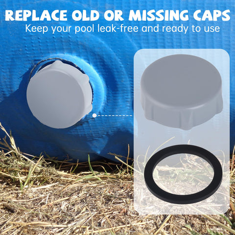 Wnzary heavy-duty cap provides durable, no-leakage seal for pool maintenance.
