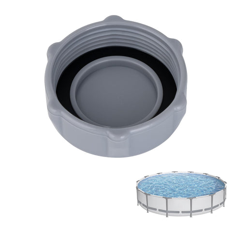Wnzary replacement drain valve cap for Bestway pools with grey finish prevents leaks.