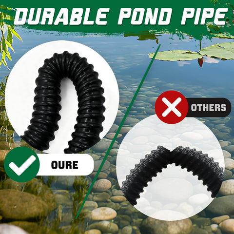 Wocloer kink-resistant pond hose ideal for pumps and filters with reliable long-run performance