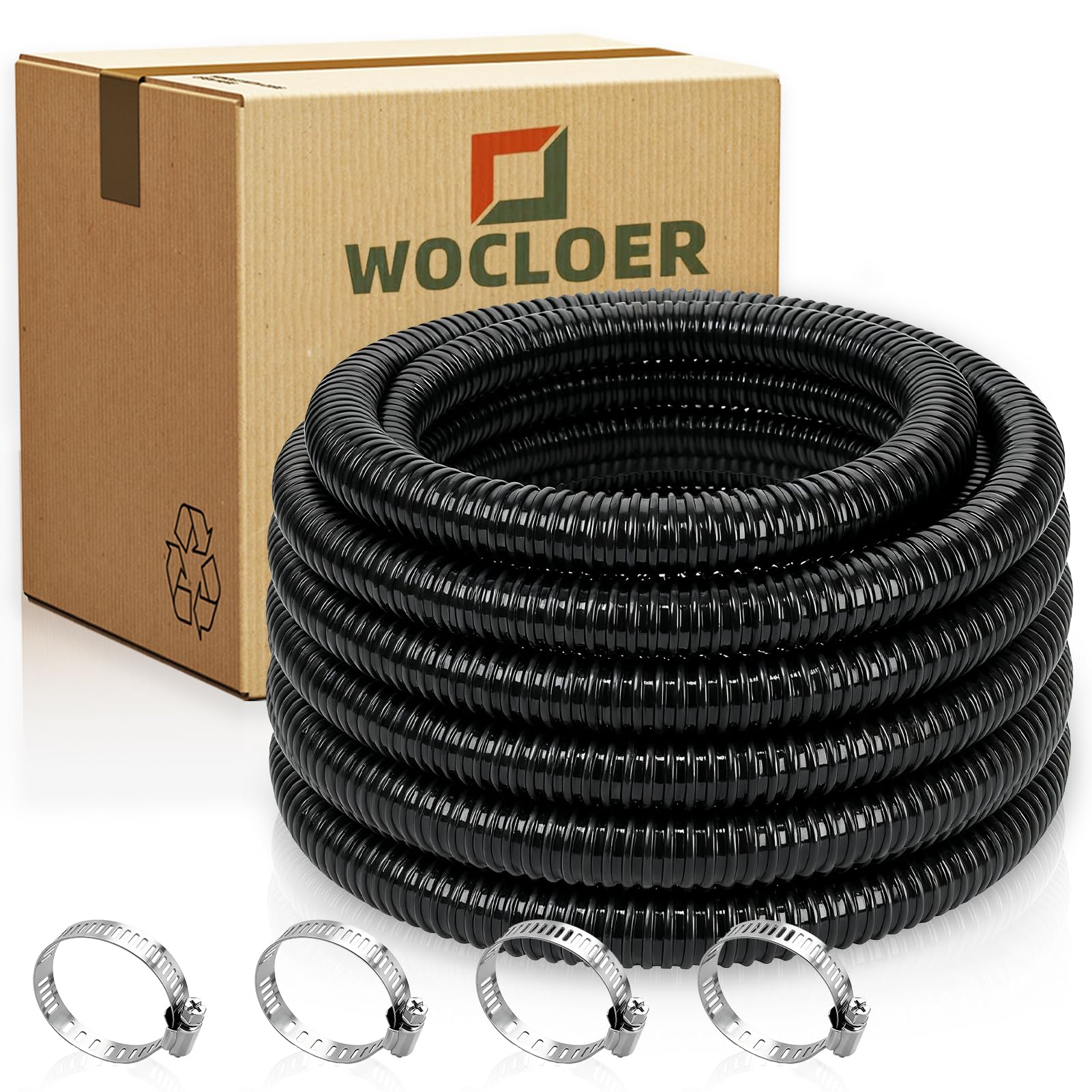 Wocloer pond tubing flexing for easy installation and smooth water flow.