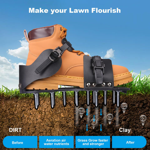 Wodesid aerator shoes adjustable strap in action for comfort.