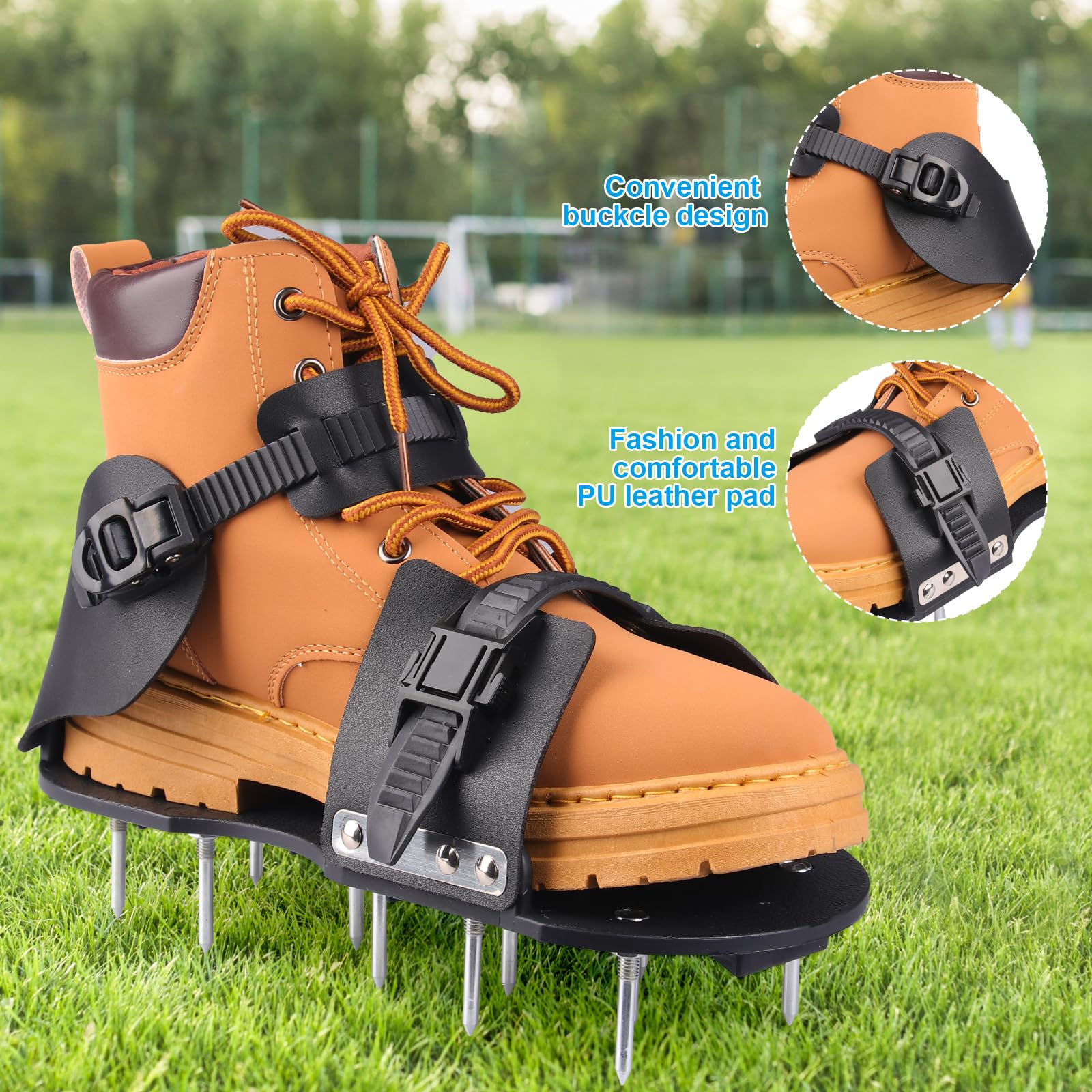 Wodesid aerator shoes fixed buckle ensures secure fit.