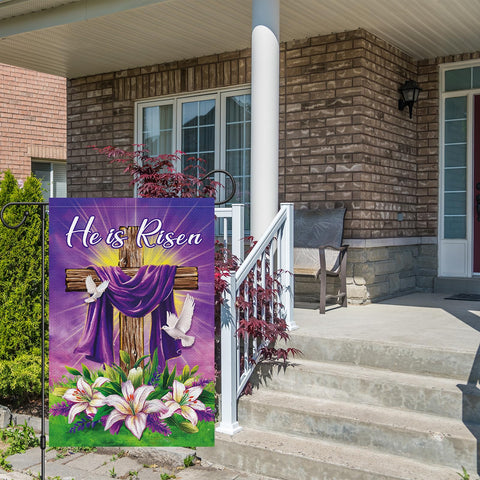 Wodison durable polyester Easter flag withstands spring weather for long-lasting outdoors.