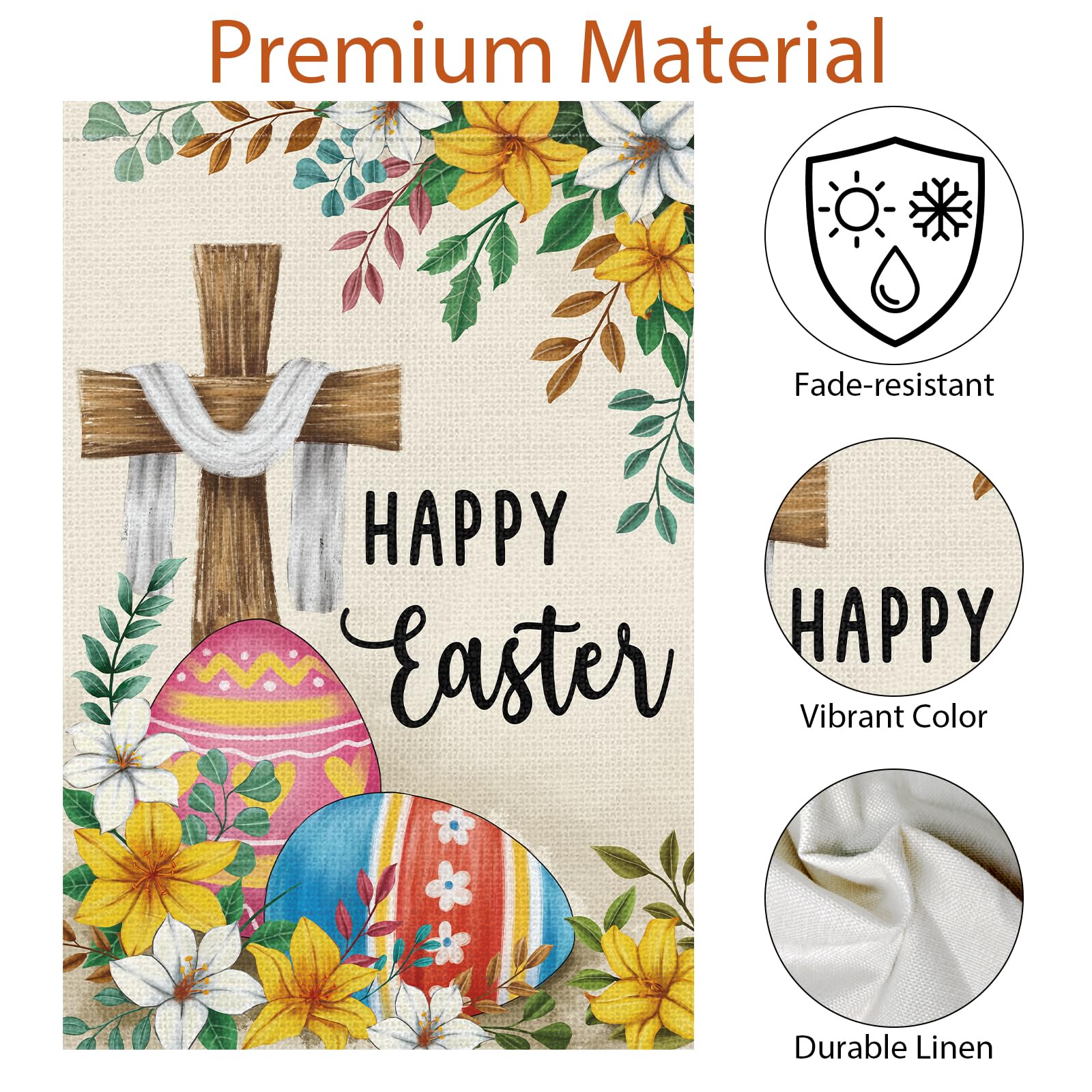 Wodison Easter flag indoor living room decor idea