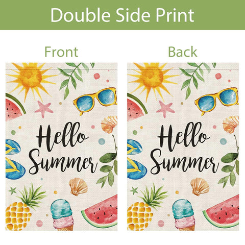 Wodison Hello Summer flag sleeve top enables easy mounting.