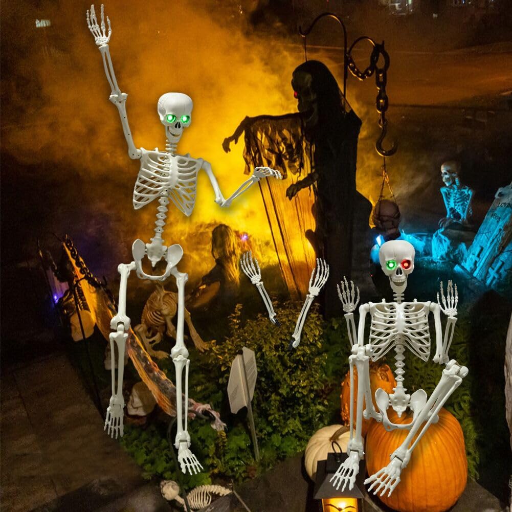 WODMAZ graveyard skeleton decor for cemetery scene displays