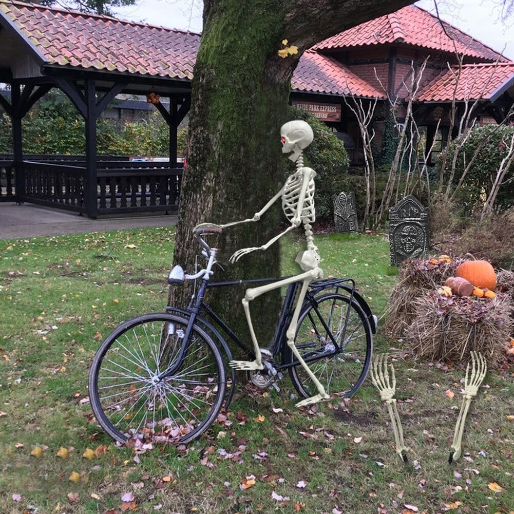 WODMAZ life-size Halloween decor enhances spooky ambiance