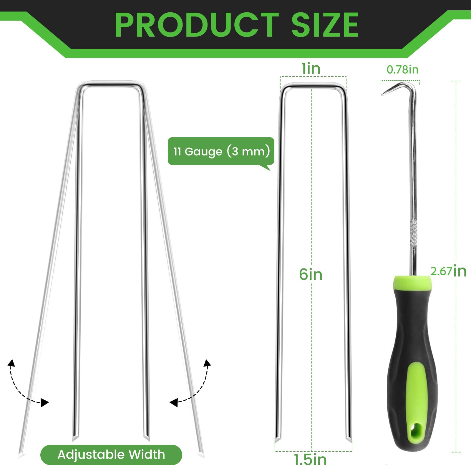 WOEden with-hook included for quick attachment during setup.
