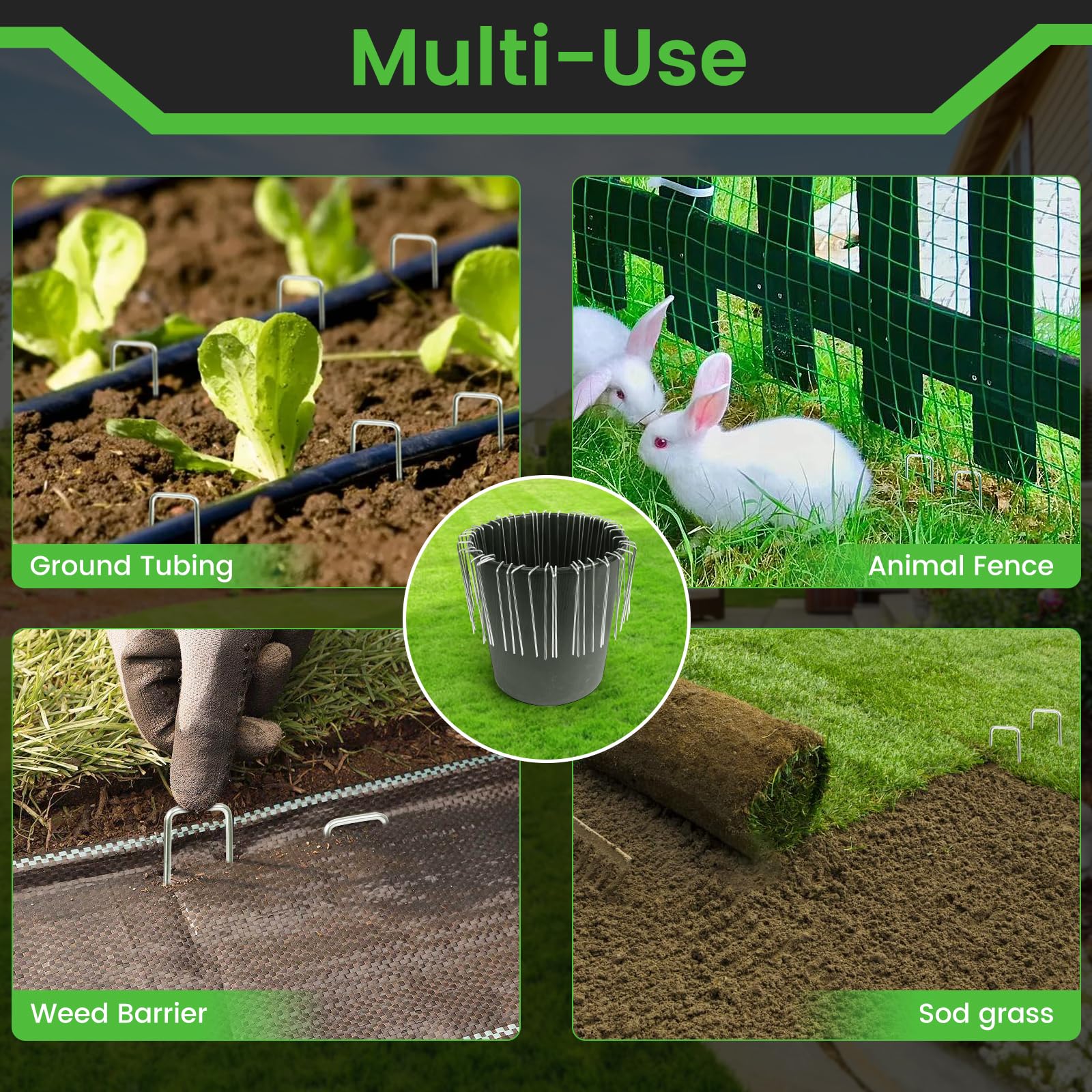 WOEden secure-hold design anchors fabric, hoses, and edging firmly.