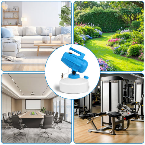 WOEden portable fogger for home, school, hotel, or garden spraying.