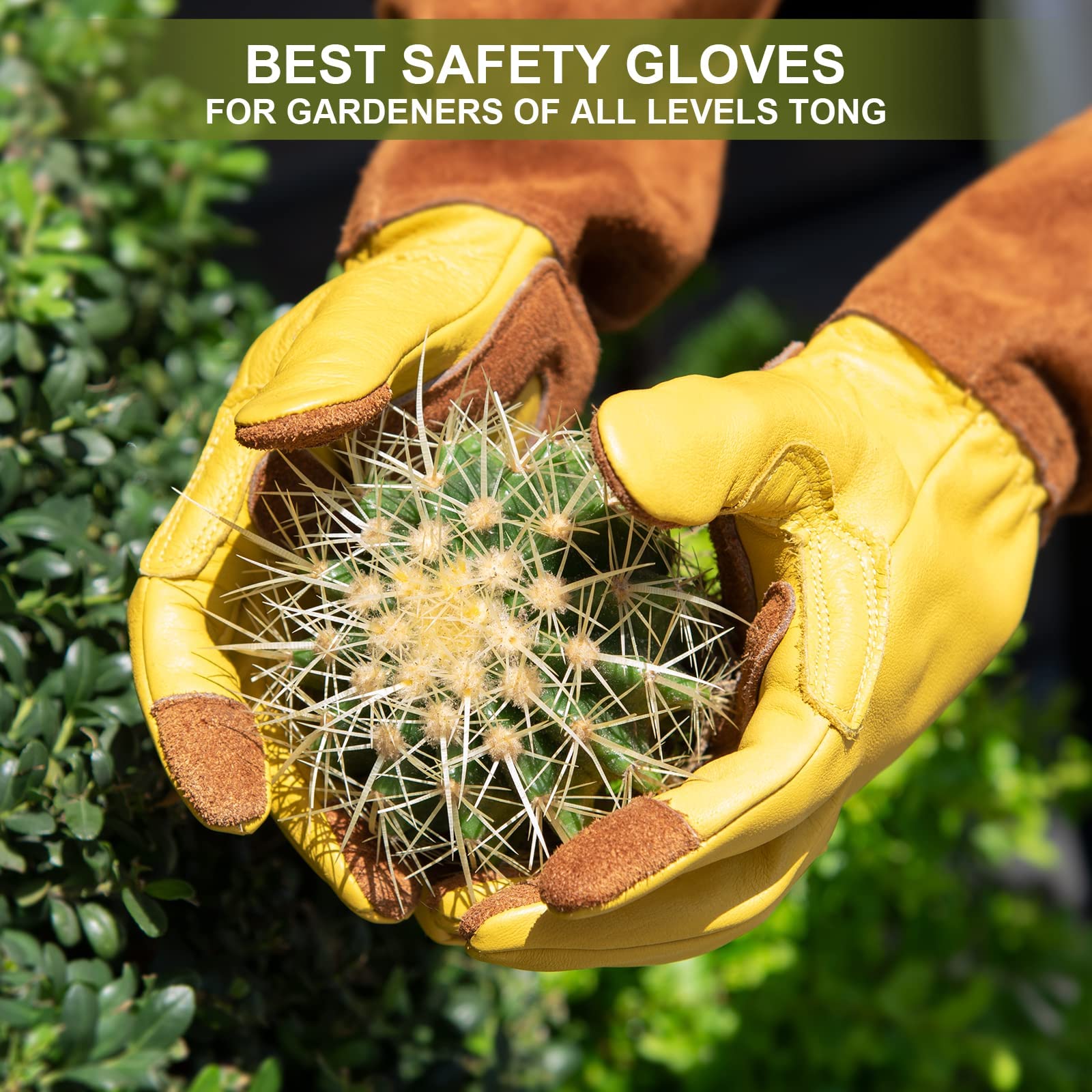 WOHEER cactus protection gloves guard against scratches while handling prickly plants.