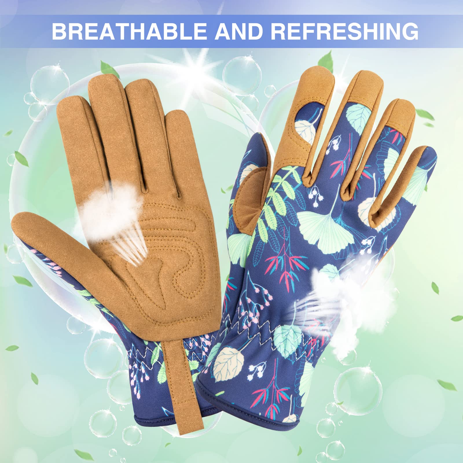 WOHEER elastic-wrist design provides secure fit and dirt protection