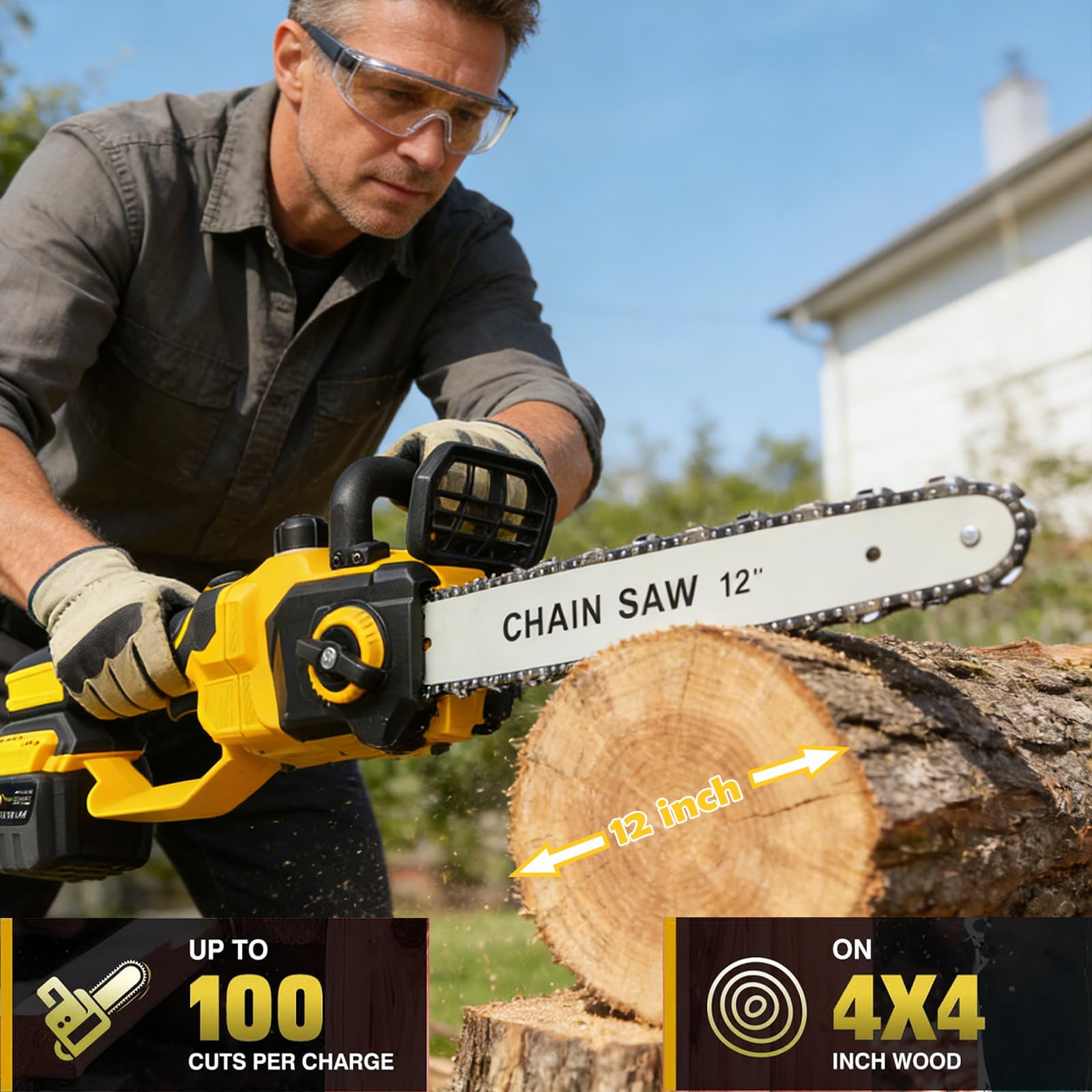 WOIZAO brushless motor for longer life and efficient cutting.