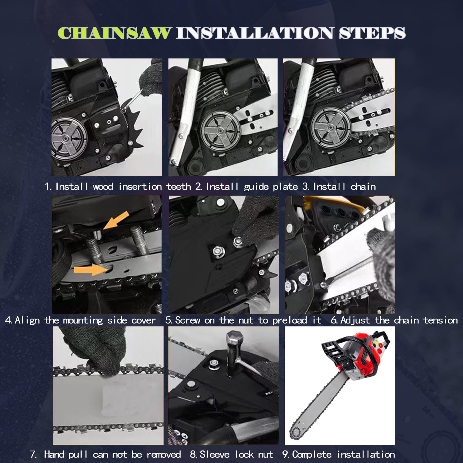 WOIZAO professional-grade chainsaw for reliable performance