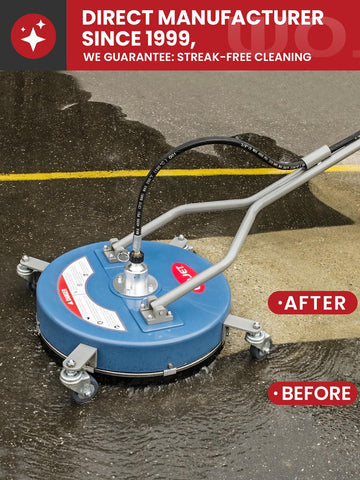 WOJET four-wheels design for stable, effortless movement during washing