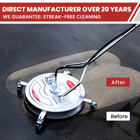 WOJET four-wheel design provides stable mobility during cleaning.