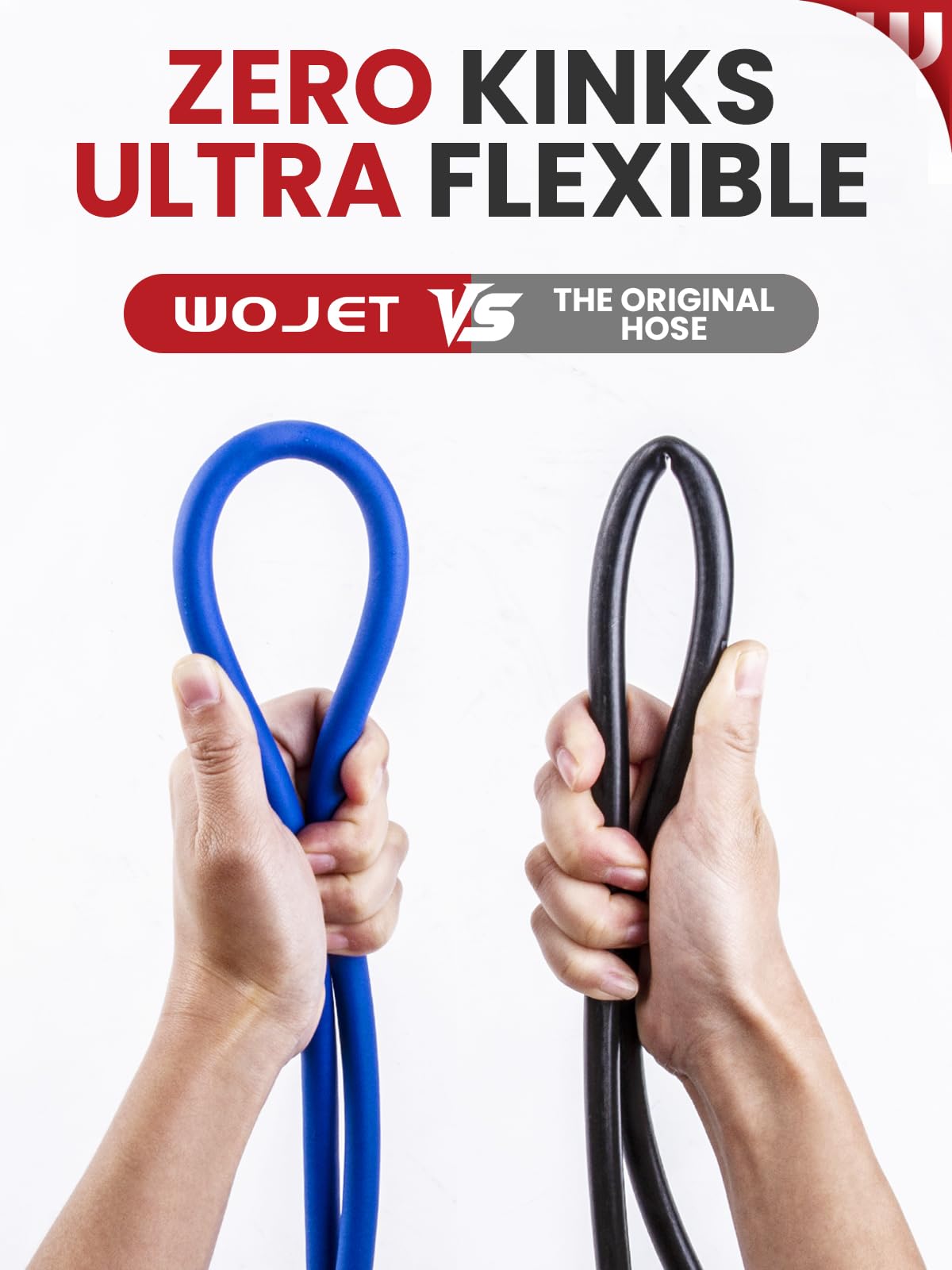 WOJET 25ft length lets you wash vehicles and patios without dragging.