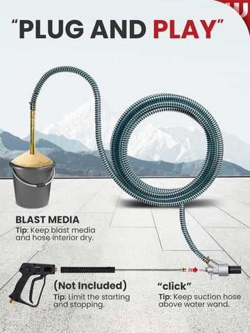 WOJET stainless steel nozzle tip resists wear during blasting
