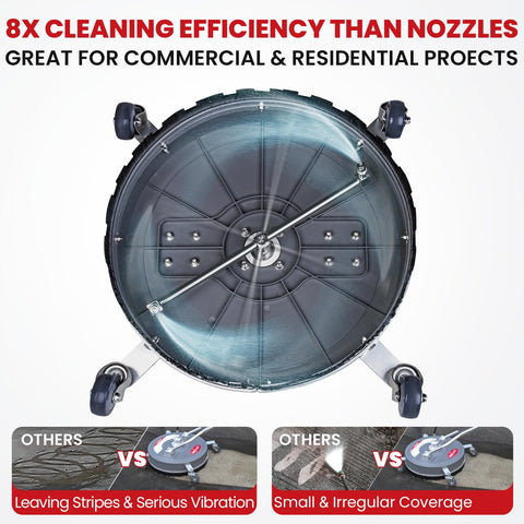 WOJET 3/8-inch quick-connect inlet enables fast hose attachment