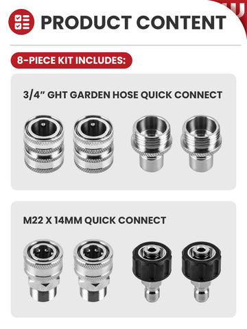 Premium burr-free finish ensures precise fit and leak-free operation