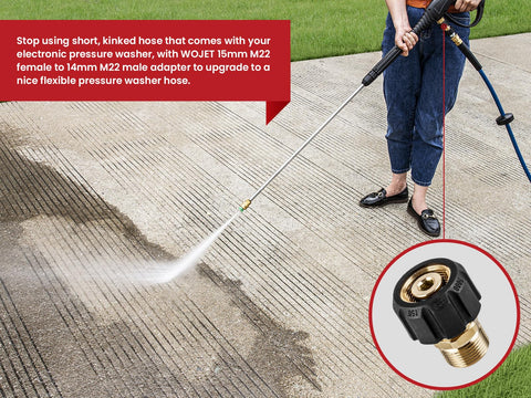 WOJET scenario on boat deck and patio cleaning versatility