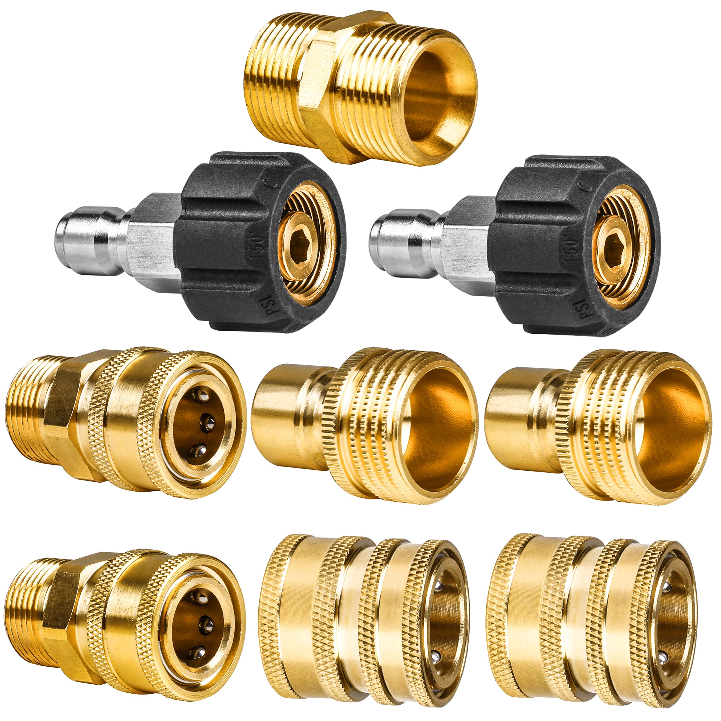 WOJET M22-14 swivel brass fitting for secure, leak-free connections