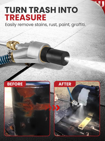 WOJET water-cooled abrasive system improves visibility and safety