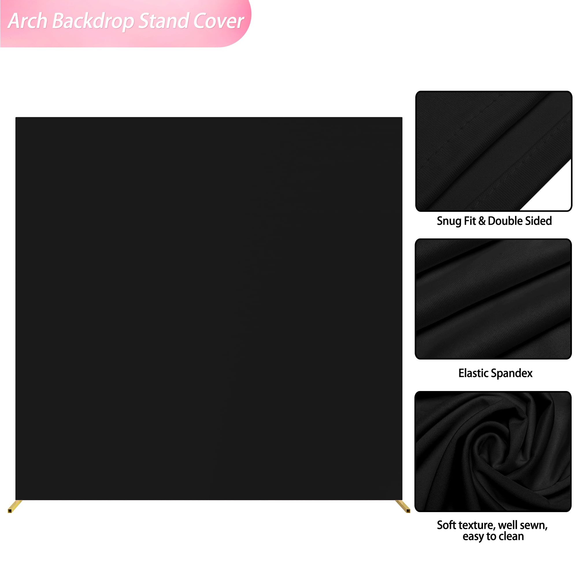Wokceer arch cover used as photo booth backdrop for celebrations