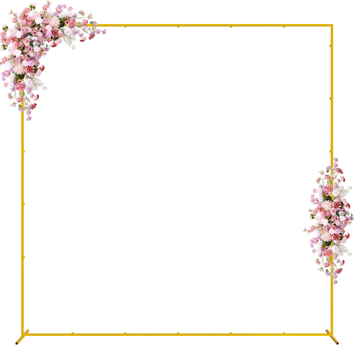 Wokceer wedding arch stand front view showing sturdy square frame for ceremonies