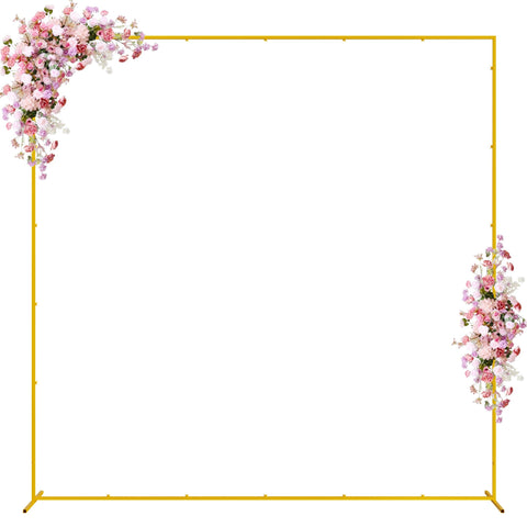 Wokceer wedding arch stand front view showing sturdy square frame for ceremonies