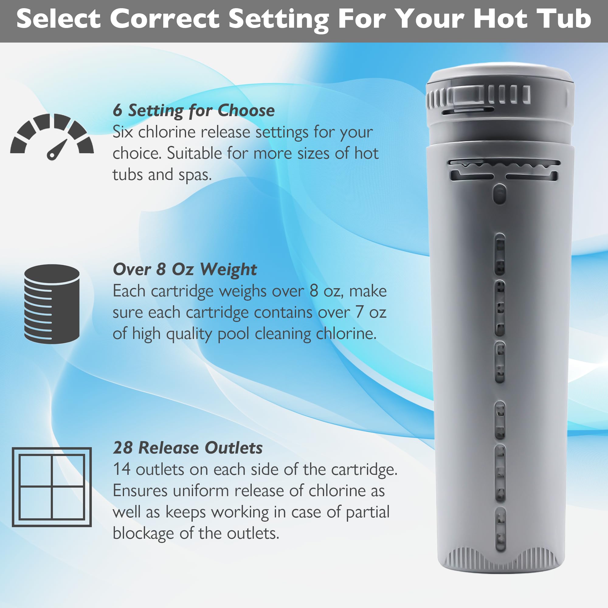 WOKSAVER in-use demonstration showing clear spa water