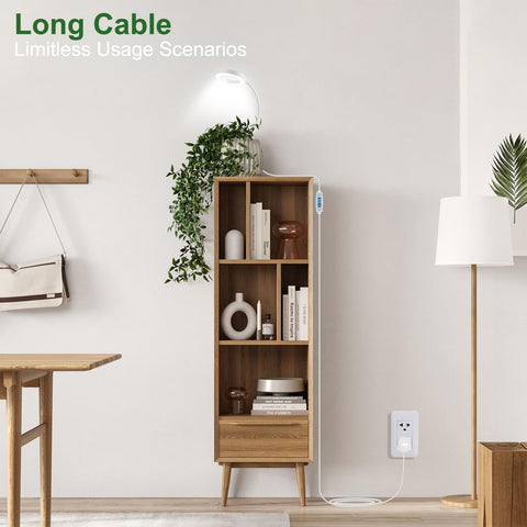 Wolezek long cord at 80.7 inches for flexible placement.