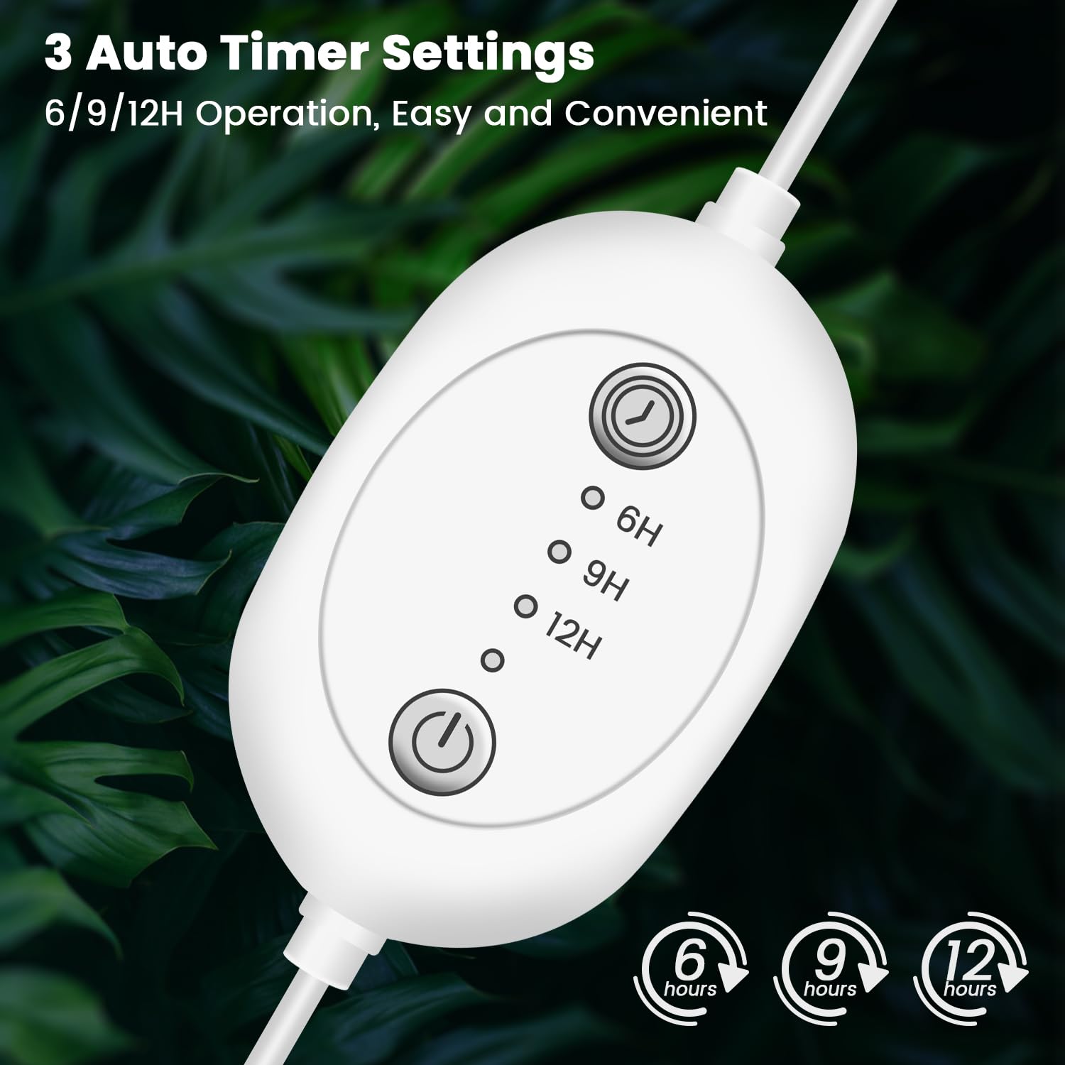 Wolezek Grow Light 2ft T5 144 LEDs delivers full-spectrum light for seedlings.