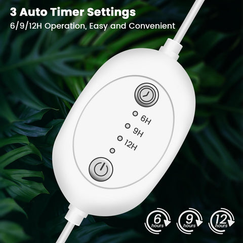 Wolezek Grow Light 2ft T5 144 LEDs delivers full-spectrum light for seedlings.