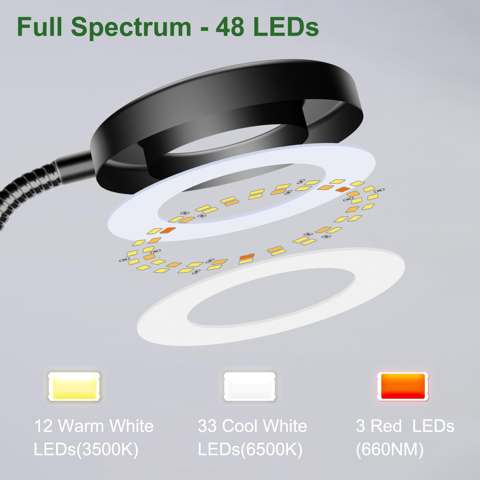 Wolezek 360° gooseneck for precise light direction