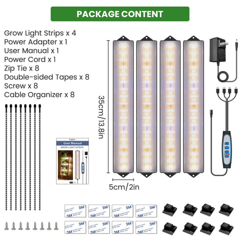 Wolezek Grow Light Strip easy installation with included mounting hardware