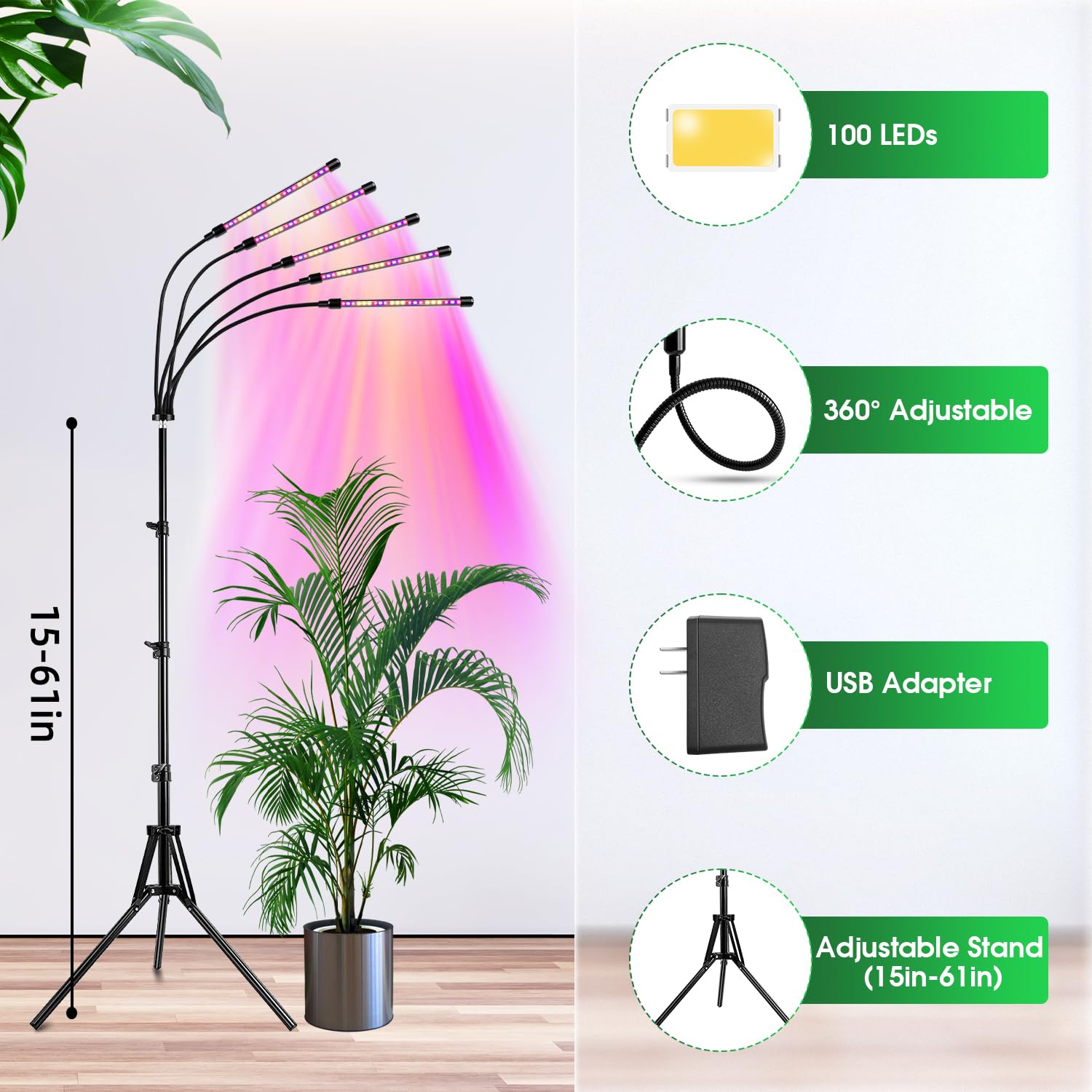 Wolezek dimmable brightness across five levels.
