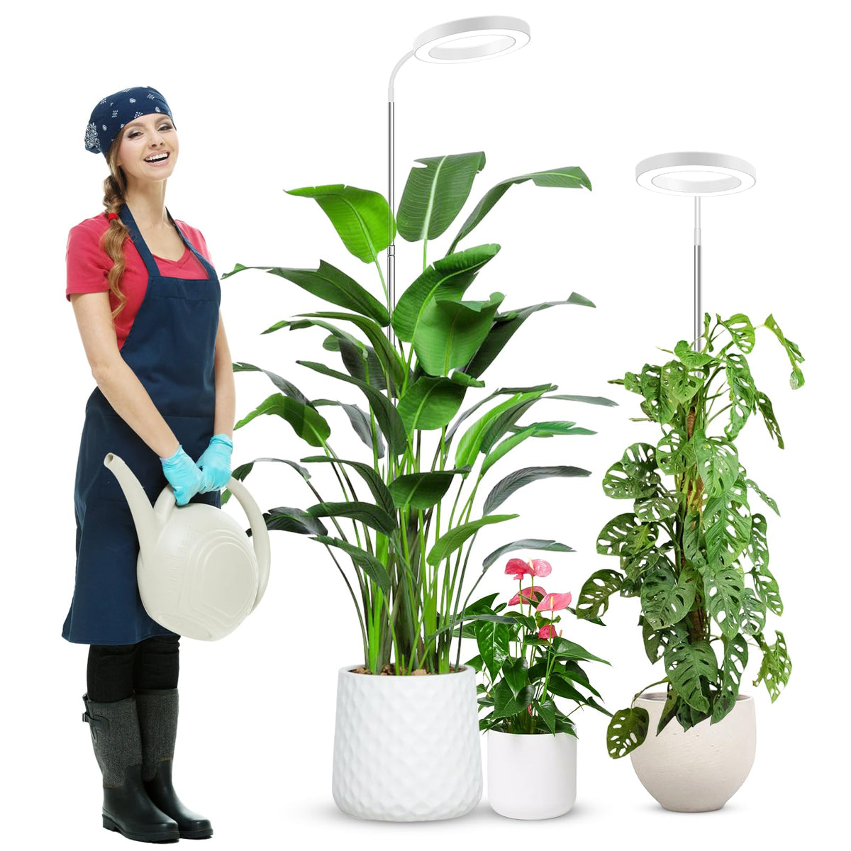 wolezek grow light shows full-spectrum 80 LEDs for indoor plants.
