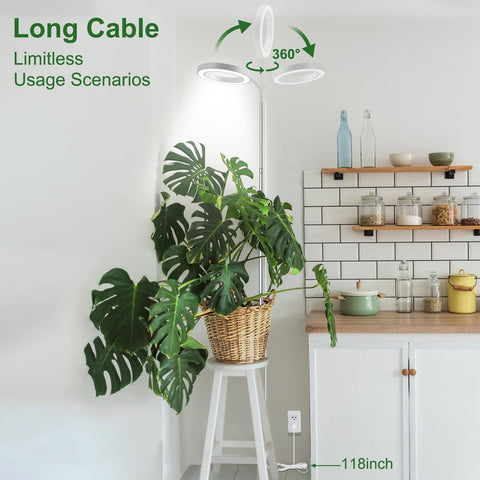 wolezek grow light designed to insert into pot with no floor base