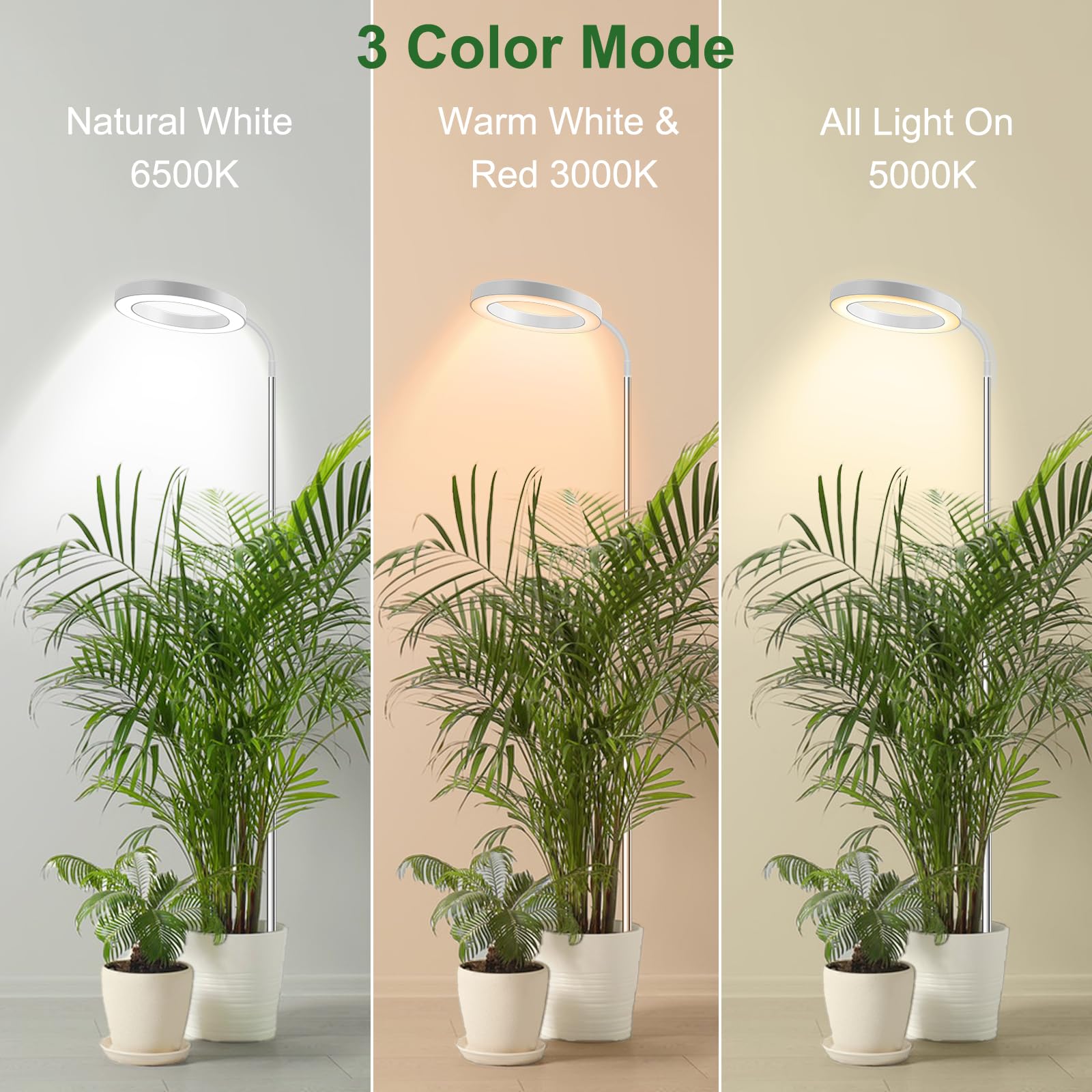 Wolezek grow lights include timer options for consistent cycles.