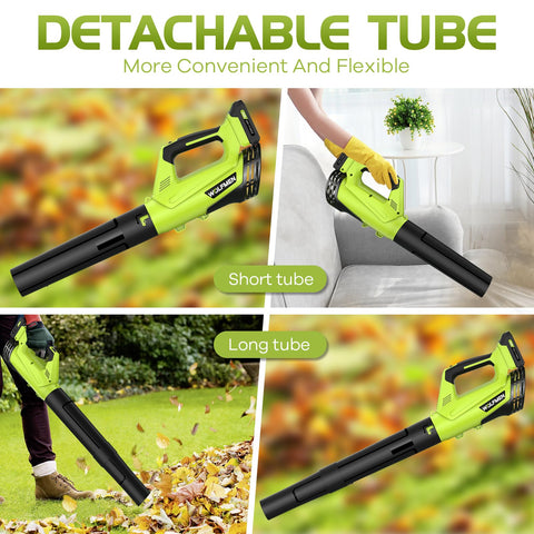 WOLFMEN Leaf Blower includes charger and two 20V batteries