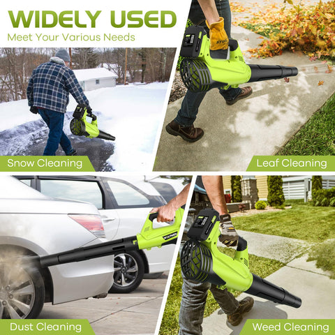 WOLFMEN Leaf Blower ideal for patio cleaning and garage dust removal