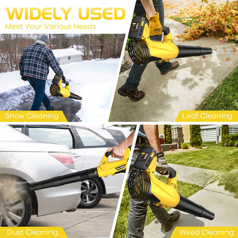 WOLFMEN leaf blower wide application for yard, patio, and garage