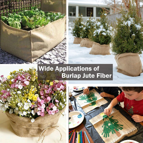WOLOGO burlap roll used as tree wrap demonstrates protective shielding and breathability.
