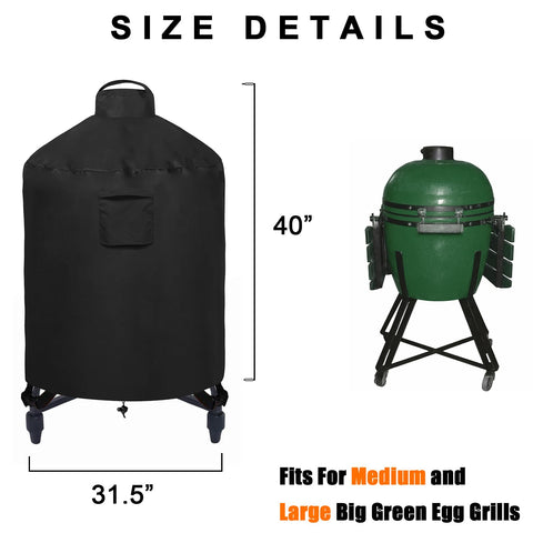 WOMACO measuring guide helps ensure a perfect fit for Large Big Green Eggs.