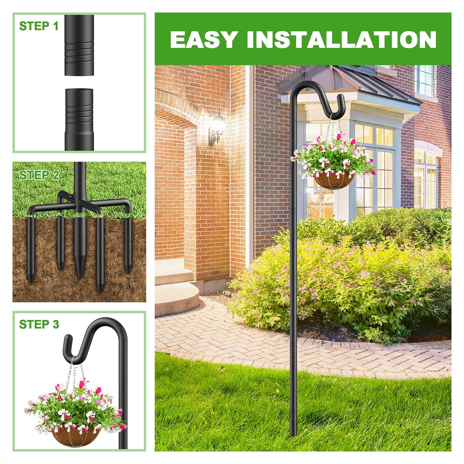Womnwomn 5-prong base enhances stability in outdoor conditions.